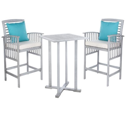 Pate 3 Pc Bar Height Bistro Set - Outdoor - PAT7043 - Safavieh