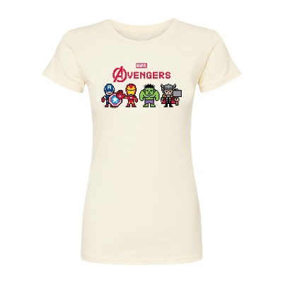 Women's - Marvel - Avengers 8 Bit Fitted Graphic T-Shirt