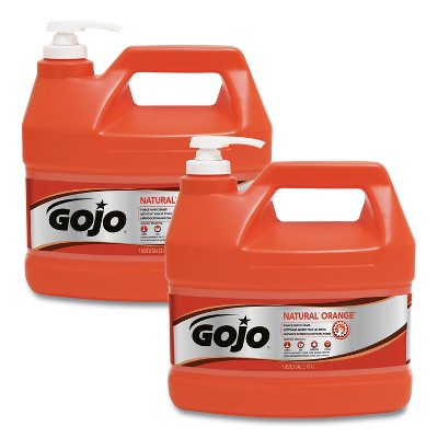 GOJO NATURAL ORANGE Pumice Hand Cleaner, Citrus Scent, 1 gal, 2/Carton