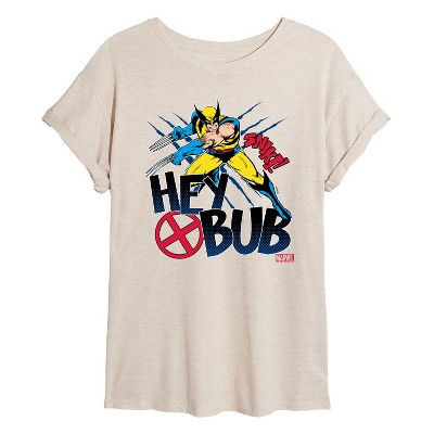 Women's - Marvel - Deadpool & Wolverine Hey Bub Oversized Graphic T-Shirt