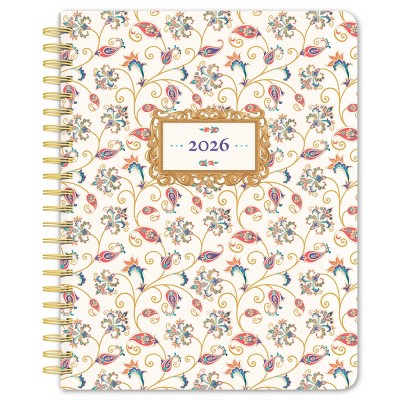 BrownTrout Tuscan Delight 2026 6"x7.75" Desk Planner Foil Stamped Cover