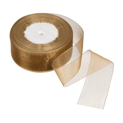 Unique Bargains Soft DIY Crafts Wedding Gift Wrapping Sheer Organza Ribbon