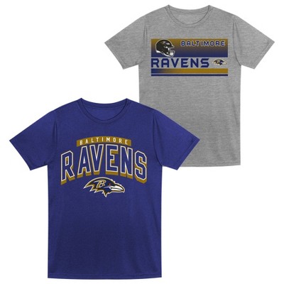 NFL Baltimore Ravens Toddler Boys' Gray 2pk T-Shirt