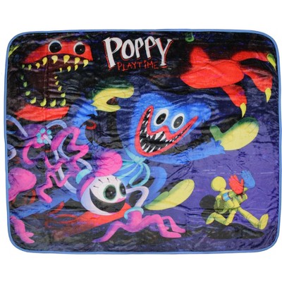 Poppy Playtime Huggy Ultra-Soft Couch Lap Plush Fleece Throw Blanket 50" X 60"