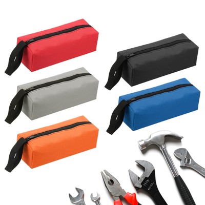 Unique Bargains Oxford Cloth Multi-Purpose Organizing Zipper Electrician Tool Bags 9.8" x 3.3" x 2.8" 5 Pcs