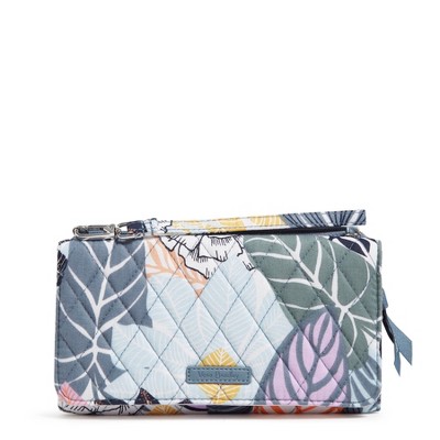 Vera Bradley Women's Outlet Cotton Wallet Crossbody Bag