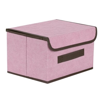REGALWOVEN Collapsible Clothes Books Organizing Fabric Storage Bin with Lid and Handle 1Pc
