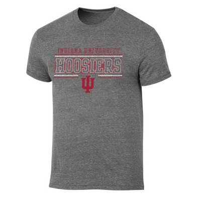 NCAA Indiana Hoosiers Men's Gray Tri-Blend T-Shirt