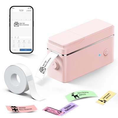 POLONO P31S Label Maker Machine with Tape, Portable Bluetooth Label Printer for Organizing Storage Office Home, with Multiple Templates