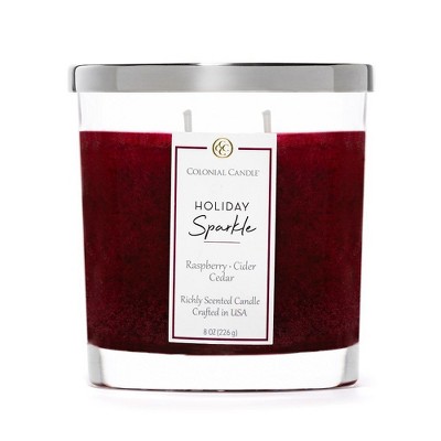 Signature Oval 2-Wick Holiday Sparkle Scented Jar Candle 8oz - Colonial Candle