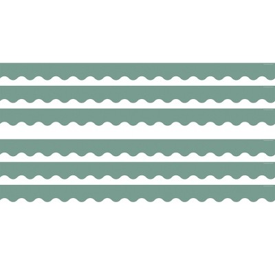 Teacher Created Resources® Retreat Green Scalloped Border Trim, 35 Feet Per Pack, 6 Packs
