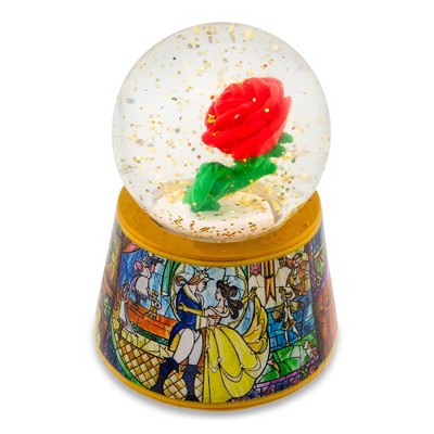 Disney Beauty and the Beast Mini Light-Up Snow Globe | 2.5 Inches Tall