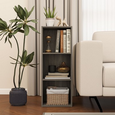 HOMLUX 3 Cube Decorative Bookshelf Open Bookcase Toy Storage Organizer Horizontal Vertical