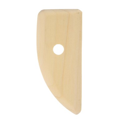 Unique Bargains Reusable Smooth Wooden Clay Ceramic Sculpting Tool for Finishing Shaping