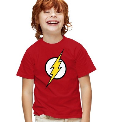 Boys' Short Sleeve Justice League Flash Logo T-Shirt