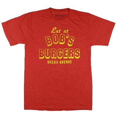 Seven Times Six Bob's Burgers T-Shirt Men's Eat At Bob's Ocean Avenue Graphic Print Tee