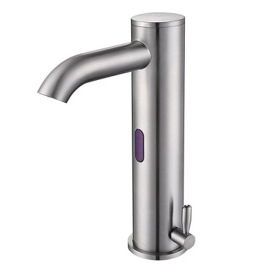 Yescom Automatic Sensor Bathroom Faucet 1 Hole Touchless Hot & Cold Mixer f/ Above Counter Sink Brushed Nickel