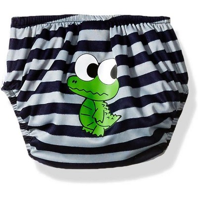 Kiko & Max Infant Boy's Striped Absorbent Reusable Swim Diaper
