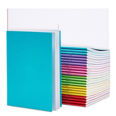 Paper Junkie 24 Pack Blank Books for Kids to Write Stories, Bulk Small Notebooks Journals for Students, Drawing, Sketching, 4.3x5.5"