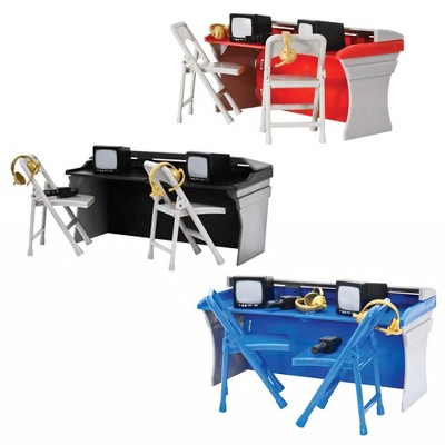 Set of 3 Commentator Table Playsets for WWE & AEW Wrestling Action Figures