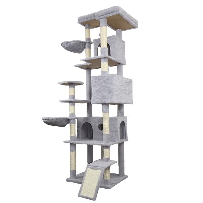 Racxily 84 in Cat Tree Tower with Large Condo Sisal Scratching Post Big Hammock and Top Platform