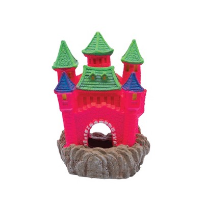 GloFish Castle Ornament Aquarium Decor Hideaway for Large Fish