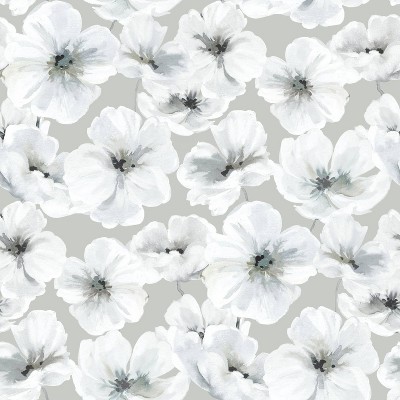 RoomMates Tamara Dry Hawthorn Blossom Peel & Stick Wallpaper: Removable Botanical Paisley Paper, Self-Adhesive, 28.29 sq ft