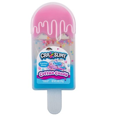 Cra-Z-Slimy Cotton Candy Scented Slimy Popsicle Shaped Container