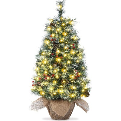 3ft Artificial Christmas Tree, Small 3 ft Tabletop Christmas Tree, Home Decor Indoor for Bedroom