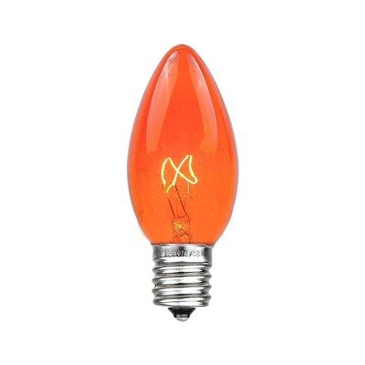 Novelty Lights C9 Incandescent Traditional Vintage Christmas Replacement Bulbs 25 Pack