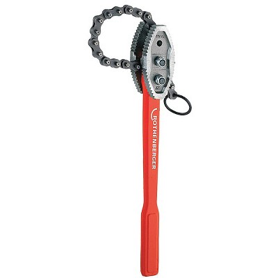 Rothenberger  Chain Pipe Wrench,Stel,8-3/5",Single End 70246