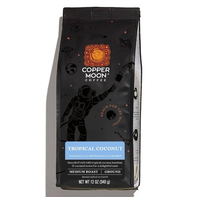 Copper Moon Tropical Coconut Flavored Blend Medium Roast Ground Coffee - 12oz