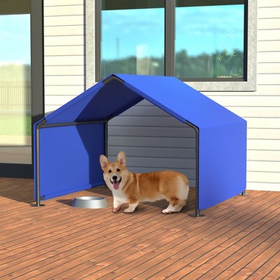 Kumasinova 47.8" Portable Dog Tent with Sun Shelter,Lightweight Dog Shade Shelter with UV Protection,Waterproof Dog House Outdoor for Garden&Backyard