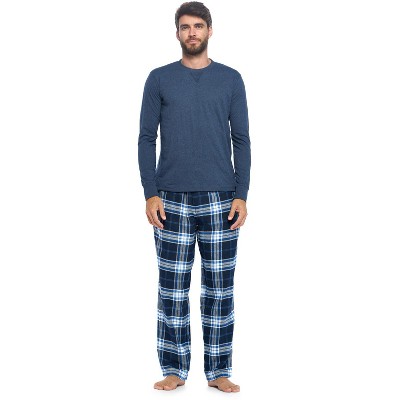 Ashford & Brooks Men’s Long-Sleeve Top Flannel Pants Pajama Sleepwear Set