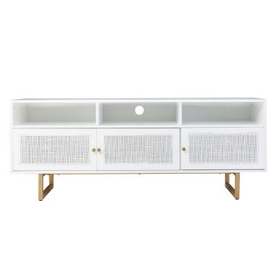 Mursley Media Cabinet with Storage - White - SEI