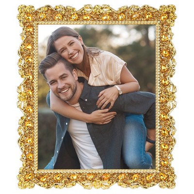 REGALWOVEN Vintage Pearl Luxury Glass Photo Frame