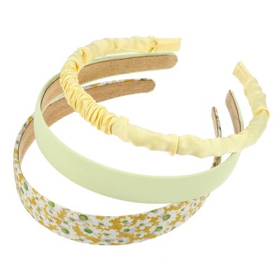 Unique Bargains Women's Fashion Different Designs Headbands Set Multicolored 3 Pcs