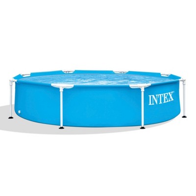 Intex Metal Frame Round Above Ground Swimming Pool
