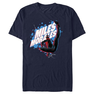 Men's Spider-Man Miles Morales Power Pose T-Shirt