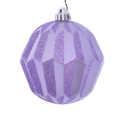 Vickerman 5" Glitter Faceted Ball Ornament