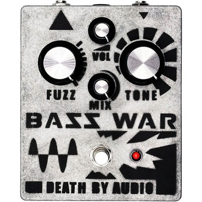 Death by Audio Bass War Fuzz/Distortion/Bass Effects Pedal Silver