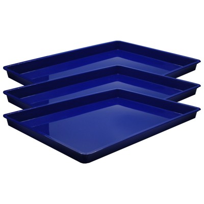 Romanoff Large Creativitray, Blue, Pack of 3