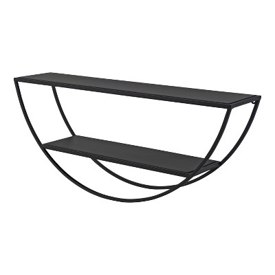 26" x 11" Tancill Half Circle Wall Shelf - Kate & Laurel All Things Decor