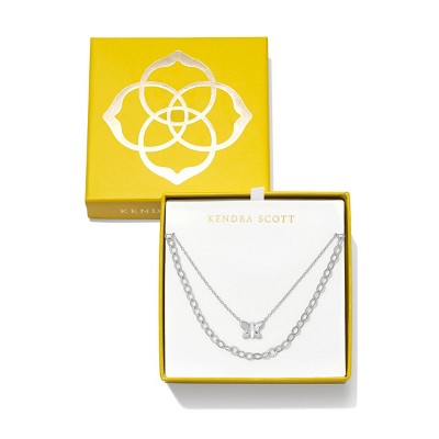 Kendra Scott Sadie Multi-Strand Chain and Pendant Necklace Set 2pc