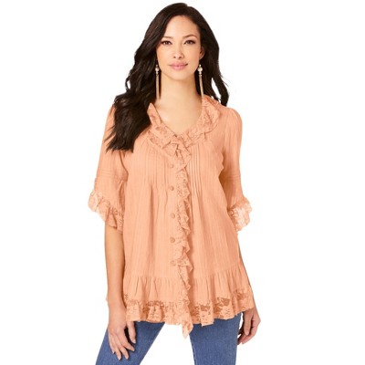 Roaman's Whitney Lace Shirt