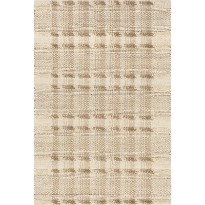 Nuloom Blakley Textured Plaid Jute Indoor Area Rug