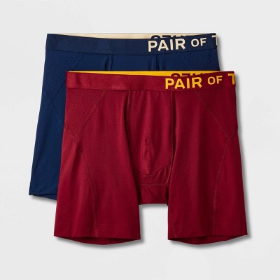 Pair of Thieves Men's SuperCool Long Leg Boxer Briefs 2pk