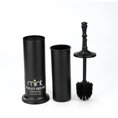 J&V TEXTILES Industrial Toilet Brush, Toilet Bowl Brush with Extra Long Handle Toilet Scrubber and Covered Holder for Toilet Brush Set