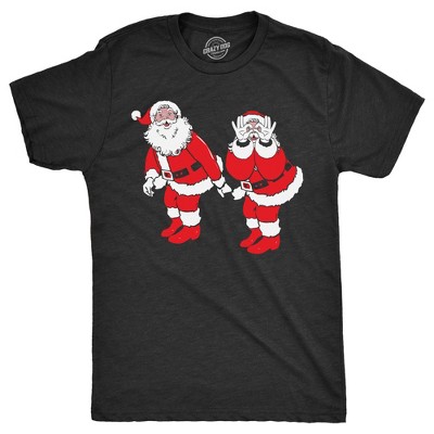 Mens Griddy Dance Santa T Shirt Funny Xmas Viral Dancing St Nick Joke Tee for Guys - Crazy Dog Men's T Shirt Gift For Christmas