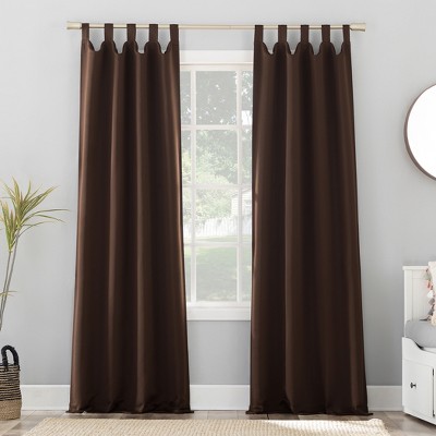 Sun Zero Blackout Kenneth Energy Saving Tab Top Curtain Panel